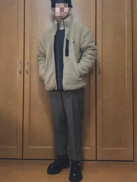 「KANGOL（カンゴール）のアイテム（ブルゾン）」を使った、takeさん（メンズ・169cm）の冬コーディネート
