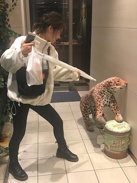 「アイテム（ブルゾン）」を使った、Rさん（レディース・167cm・10代）の冬コーディネート