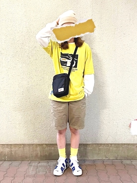 「NIKE(ナイキ)のアイテム(ショルダーバッグ)」を使った、Rさん(レディース・167cm)の夏コーディネート