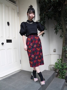 「Irregular Choice（イレギュラーチョイス）のアイテム」を使った、代官山セレクトショップWild Lilyさん（レディース・159cm）の春コーディネート