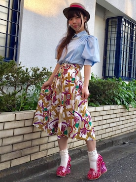 「Irregular Choice（イレギュラーチョイス）のアイテム」を使った、代官山セレクトショップWild Lilyさん（レディース・159cm）の春コーディネート