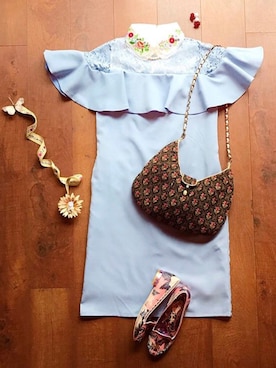 「merlot plus（メルロープリュス）のアイテム」を使った、代官山セレクトショップWild Lilyさん（レディース・158cm）の冬コーディネート