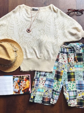 「Handmade（ハンドメイド）のアイテム（帽子）」を使った、代官山セレクトショップWild Lilyさん（レディース・160cm）の夏コーディネート