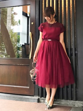 「merlot plus（メルロープリュス）のアイテム」を使った、代官山セレクトショップWild Lilyさん（レディース・158cm）の秋コーディネート