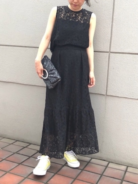 「アイテム（ドレス）」を使った、formformaSTAFFさん（レディース・160cm）の夏コーディネート