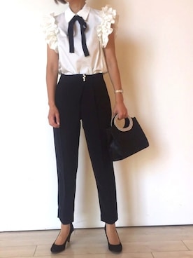 「form forma（フォルムフォルマ）のアイテム」を使った、formformaSTAFFさん（レディース・163cm）の夏コーディネート