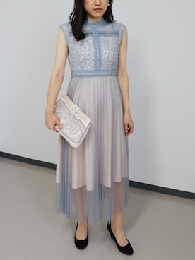 「アイテム（ドレス、グレー系）」を使った、formformaSTAFFさん（レディース・161cm）の夏コーディネート