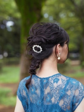 「アイテム（バレッタ/ヘアクリップ）」を使った、formformaSTAFFさん（レディース・165cm）の秋コーディネート