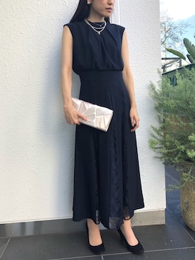 「アイテム（クラッチバッグ）」を使った、formformaSTAFFさん（レディース・161cm）の秋コーディネート