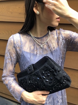 「アイテム（クラッチバッグ）」を使った、formformaSTAFFさん（レディース・161cm）の秋コーディネート