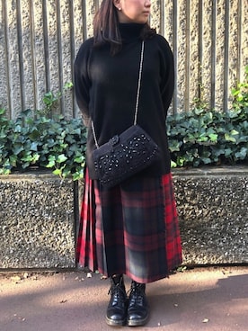 「form forma（フォルムフォルマ）のアイテム」を使った、formformaSTAFFさん（レディース・153cm）の冬コーディネート