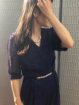 「アイテム（イヤリング）」を使った、formformaSTAFFさん（レディース・161cm）の春コーディネート