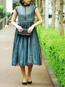 「アイテム（ドレス）」を使った、formformaSTAFFさん（レディース・173cm）の春コーディネート