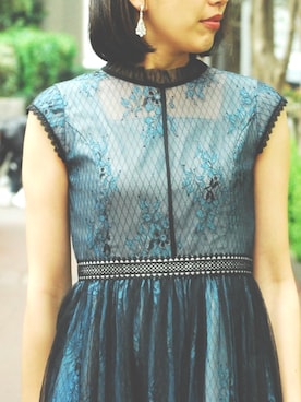 「アイテム（イヤリング）」を使った、formformaSTAFFさん（レディース・173cm）の春コーディネート