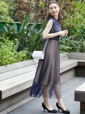 「おでかけ」｜「アイテム（パンプス）」を使った、formformaSTAFFさん（レディース・161cm）の夏コーディネート