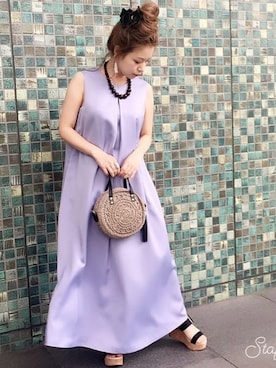 「アイテム（ドレス）」を使った、formformaSTAFFさん（レディース・153cm）の夏コーディネート