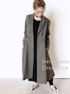 「form forma（フォルムフォルマ）のアイテム（ジャケット/アウター）」を使った、formformaSTAFFさん（レディース・153cm）の秋コーディネート