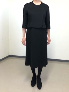 「アイテム（スーツセット）」を使った、formformaSTAFFさん（レディース・159cm）の秋コーディネート