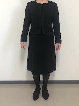 「アイテム（フォーマルスーツ/小物）」を使った、formformaSTAFFさん（レディース・150cm）の冬コーディネート