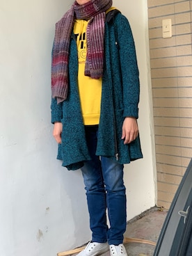 「ESPRIT（エスプリ）のアイテム（ジャージ）」を使った、viatacさん（レディース・159cm）の冬コーディネート