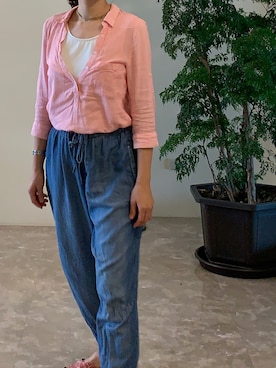 「ESPRIT（エスプリ）のアイテム（パンツ）」を使った、viatacさん（レディース・159cm）の夏コーディネート