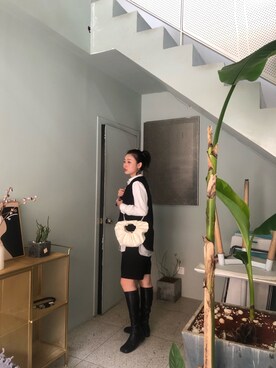 「handmade」｜「アイテム（ブーツ）」を使った、MIDORIKO❻さん（レディース・168cm）の秋コーディネート