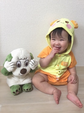 「いないいないばぁっ」｜momonさん（キッズ・70cm）の夏コーディネート