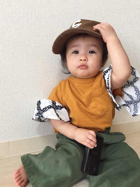 momonさん（キッズ・70cm）の秋コーディネート