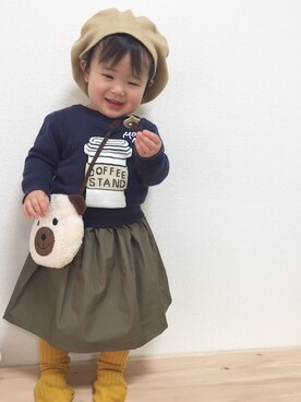 momonさん（キッズ・70cm）の冬コーディネート
