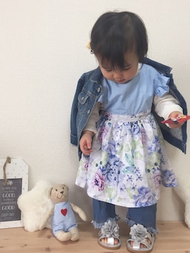 momonさん（キッズ・70cm）の春コーディネート