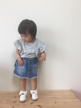 momonさん（キッズ・80cm）の夏コーディネート