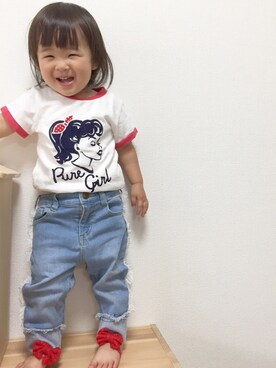 momonさん（キッズ・80cm）の夏コーディネート