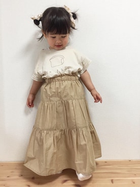 「パンT」｜momonさん（キッズ・90cm）の春コーディネート