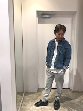 「Gジャン」｜「アイテム（その他アウター）」を使った、ナカムさん（メンズ・164cm）の秋コーディネート