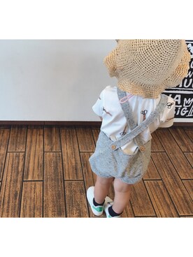 「マクドナルド」｜「アイテム（帽子）」を使った、toricoさん（キッズ・100cm）の夏コーディネート