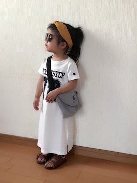 「コンフォートサンダル」｜Rian❥さん（キッズ・90cm）の春コーディネート