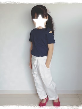 「アイテム（パンプス）」を使った、rara*さん（キッズ・110cm）の冬コーディネート