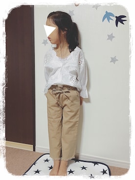 「アイテム（キャミソール）」を使った、rara*さん（キッズ・110cm）の夏コーディネート