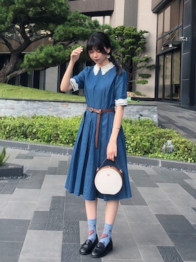 「no brand（ノーブランド）のアイテム（アクセサリー）」を使った、YIN銀さん（レディース・168cm）の秋コーディネート