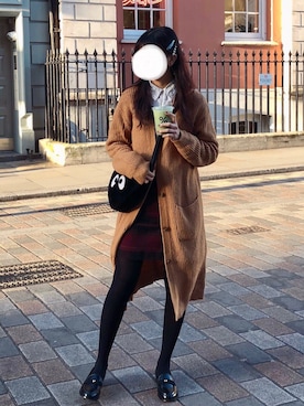 「PULL&BEAR（プルアンドベア）のアイテム（ジャケット/アウター）」を使った、YIN銀さん（レディース・168cm）の冬コーディネート