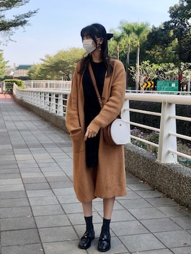 「PULL&BEAR（プルアンドベア）のアイテム（ジャケット/アウター）」を使った、YIN銀さん（レディース・168cm）の冬コーディネート