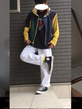 「TOMMY HILFIGER（トミーヒルフィガー）のアイテム（マウンテンパーカー）」を使った、のぶさん（メンズ・175cm）の秋コーディネート