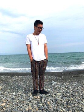 「KEEN（キーン）のアイテム（スリッポン）」を使った、ひろきさん（メンズ・170cm）の春コーディネート