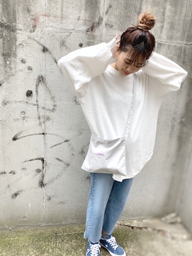 「ワッフル」｜hamaさん（レディース・163cm）の春コーディネート