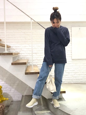 「YA-YA（ヤヤ）のアイテム」を使った、hamaさん（レディース・163cm）の春コーディネート