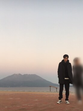 「桜島」｜YoshiYaさん（メンズ・175cm）の春コーディネート