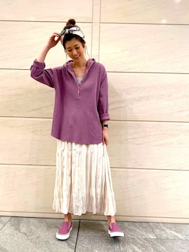 「URBAN RESEARCH Sonny Label（アーバンリサーチサニーレーベル）のアイテム（財布/小物）」を使った、たぐまさやこさん（レディース・158cm）の夏コーディネート