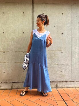 「CAL．Berries（カルベリーズ）のアイテム」を使った、たぐまさやこさん（レディース・158cm）の夏コーディネート