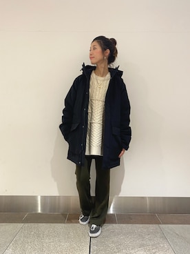 「Carhartt（カーハート）のアイテム（ジャケット/アウター）」を使った、たぐまさやこさん（レディース・158cm）の冬コーディネート