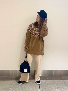 「肌触り気持ち良い」｜たぐまさやこさん（レディース・158cm）の冬コーディネート